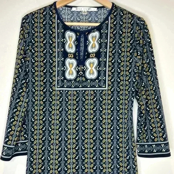 Boho Print PTP 18” Max Studio Midi Jersey Dress - Picture 1 of 8